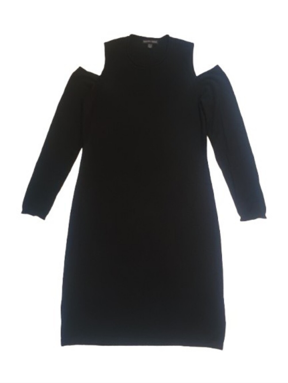 SAKS FIFTH AVE CASHMERE BLEND CREW NECK LONG SLEEVE CUT-OUT Size: L